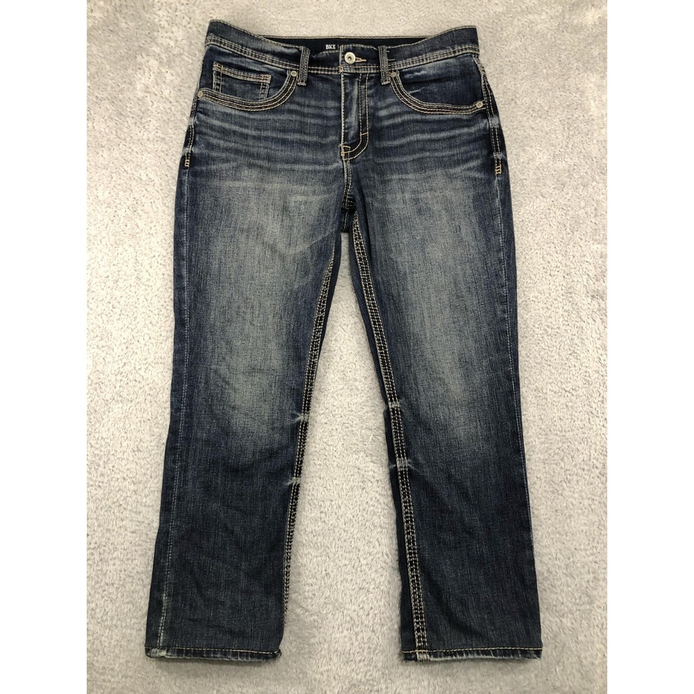 BKE Jeans Mens 35x28 (Tag 33x30) Jake Straight Blue